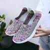 Wish Elastic Band Handwoven Shoes Large Size Single Shoes Comfortable Flat Bottom Mother Shoes Large Size