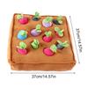 Dog Sniffing Mat Plush Carrot Puppy Sniffing Rug Pet Enrichment Mat For Pet Parents Animal Lovers Trainers Apartment Home Office