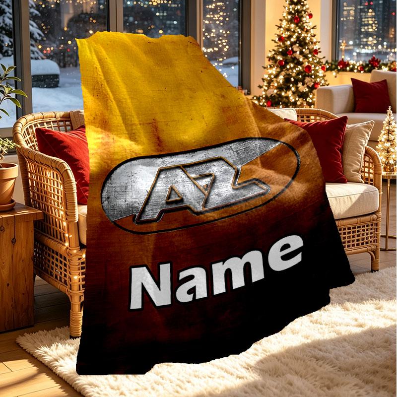 Custom Name Personalized AZ Alkmaar Print Blanket, Home Decor, Bedroom, Sofa, Camping, Couch, Gifts for Birthday Christmas