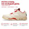 Air Jordan 5 Retro Low Chinese New Year 2021 Unisex Sneakers Cream Sail Chile-Red DD2240-100