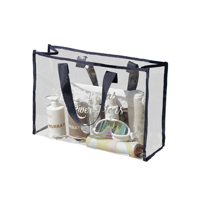 Korean Large Capacity Transparent PVC Beach & Swim Bag 