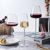 Collection Level Handmade Red Wine Glass Ultra-Thin Crystal Burgundy Bordeaux Goblet Art Big Belly Tasting Cup