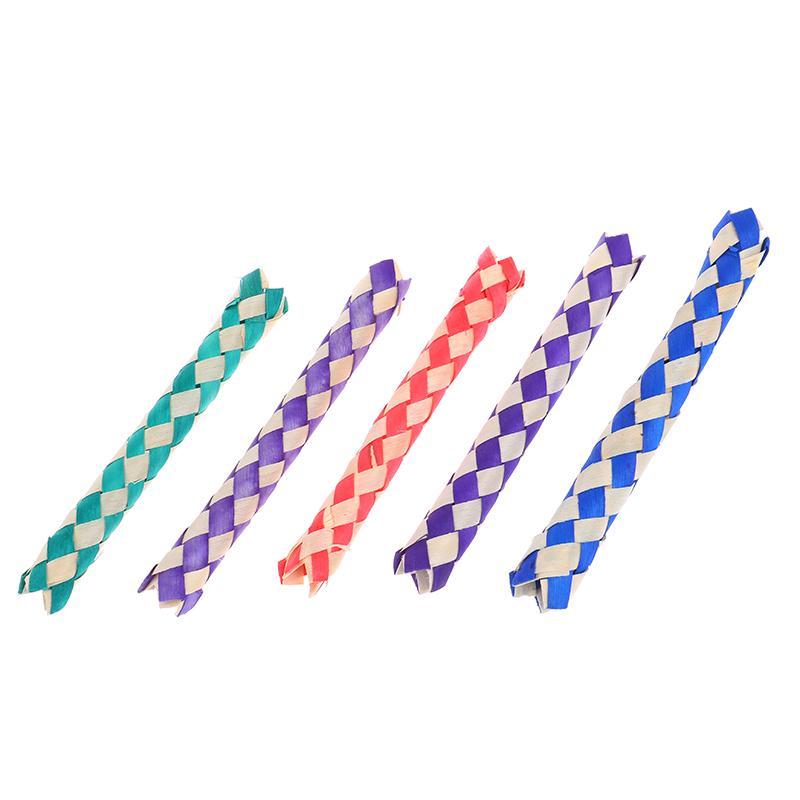 5Pcs Diy Finger Traps Classic Chinese Bamboo Fingers Trap Popits Pop Tube Toys