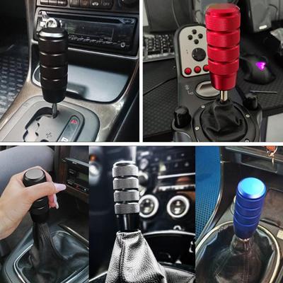 Custom Shift Knob Aluminum Universal Anti Slip Gear Knob Replacement Manual Transmission Auto Interior Upgrade Car Accessory