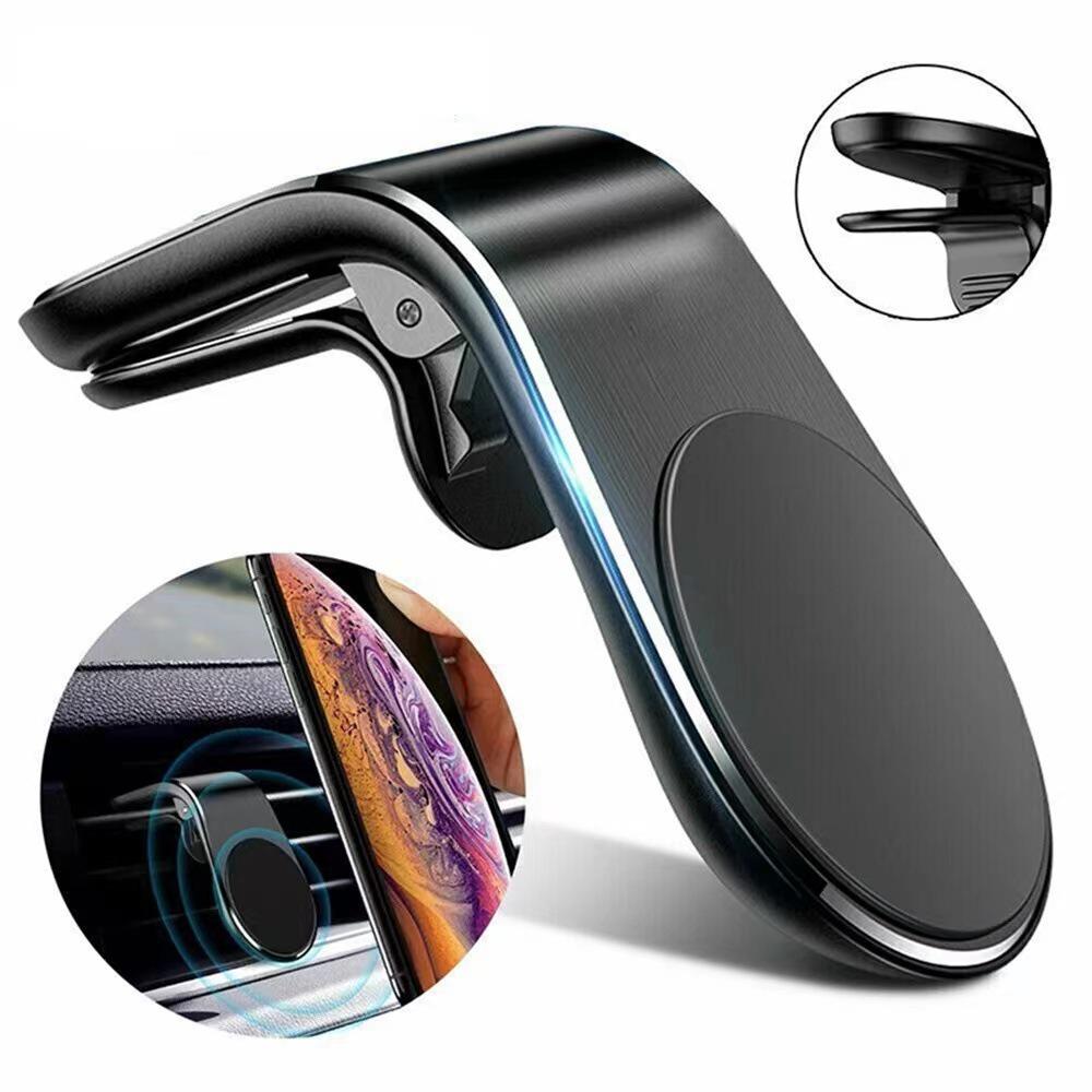 Supporto per telefono magnetico a forma di L per bocchetta d'aria dell'auto F3