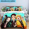 Winter Fantasy Slayer Group 3PCS Bedding set,Ideal for1pc Duvet Cover And 2pcs Pillowcases Perfect for Christmas gift,Ideal for Bedroom, Dormitory