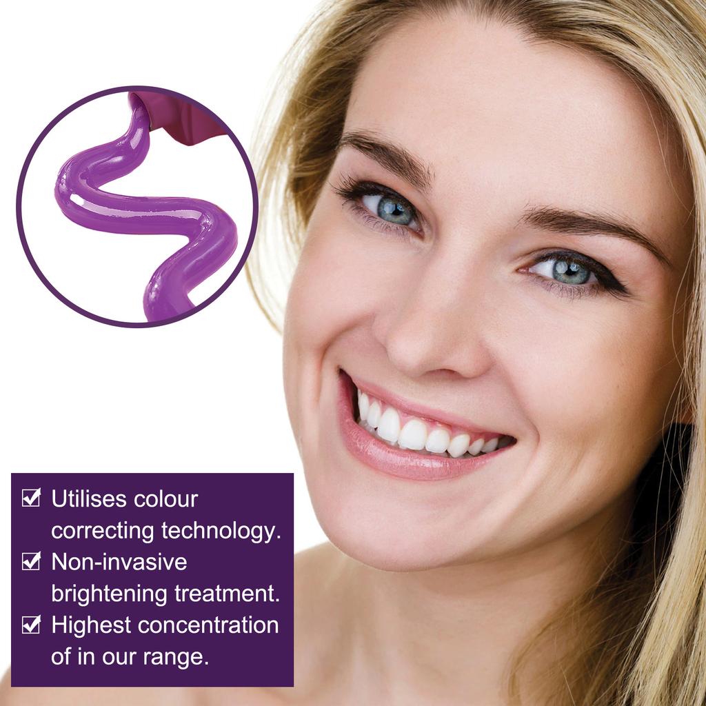 V34 Purple Toothpaste Gently Clean Teeth Tartar Tooth Stains Mouth Odor Fresh Teeth Protection