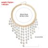 Collar Collarbone Neck Chain Imitation Pearl Clavicle Chain Exaggerated Necklace  Party Jewelry
