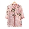 Women's Mid-Aged & Elderly Fake Two-Piece Round Neck Blouse