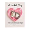 Cat Memorial Pocket Hug with Inspirational Card Emotional Support Love Heart Shaped Cat Pocket Token Decoration Cat Owners Keepsake Gift