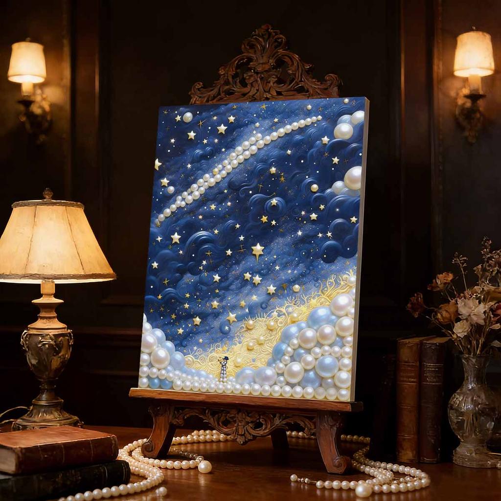 Perlenmalerei-Set Wolkenmeer-Thema Rahmenloses Handwerk DIY Schlafzimmerdekoration Wohnzimmer Wandkunst Raumdekoration Kunsthandwerk Dekoration