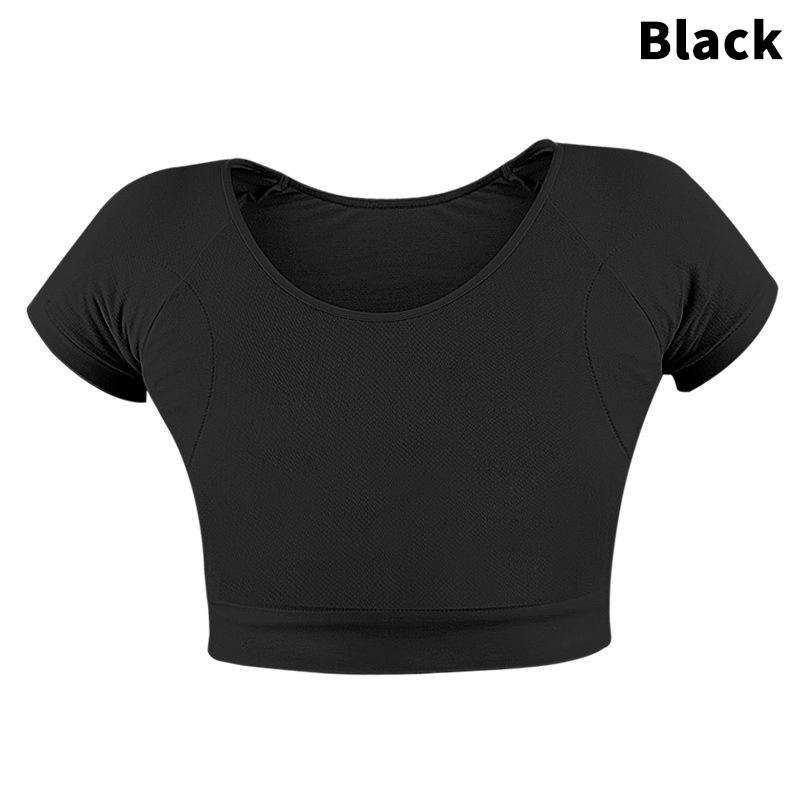 Underarm Sweat Absorption Pad Vest Mesh Quick-Drying T-Shirt Shape Breathable Perspiration Absorbing Anti-Sweat Stain Milk Silk