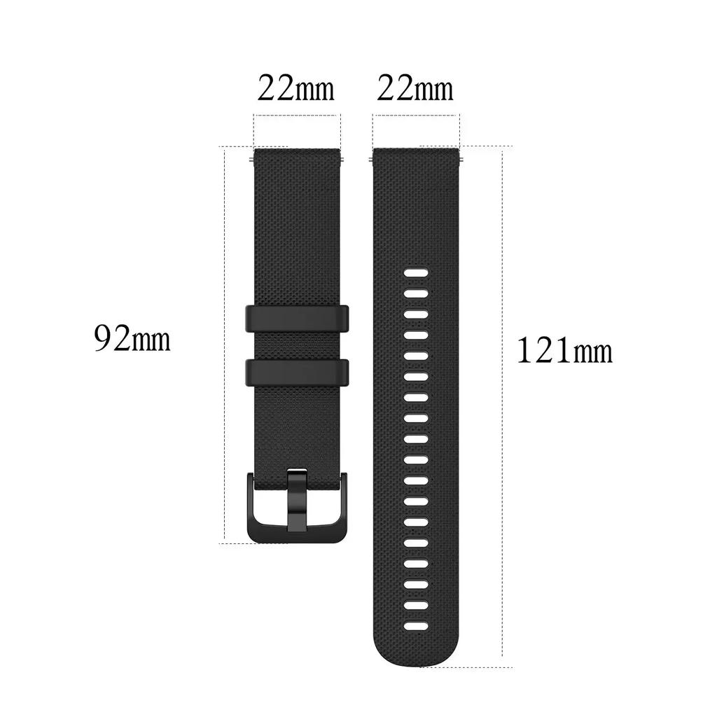 22mm Silicone Band Strap for Xiaomi Mi Watch Color Replacement Bracelet Breathable Sports Bands For Watch Accessories
