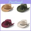 England Style Wool Felt Hat For Men With Wide Brim Sunshade Summer Fashion Accessory