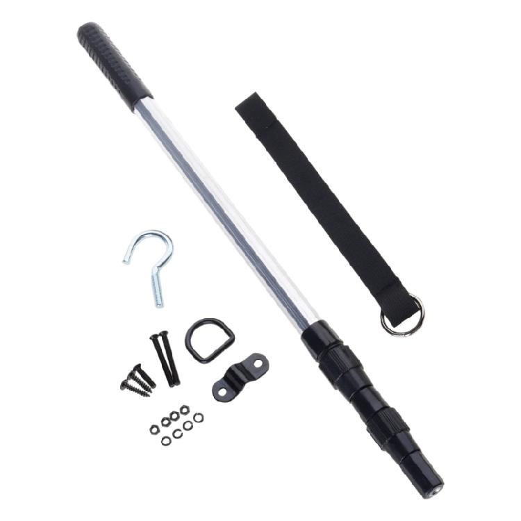Sturdy Steel Attic Access Mechanism Set With Double Operation Mode Retractable Rod For Smooth Drop Down