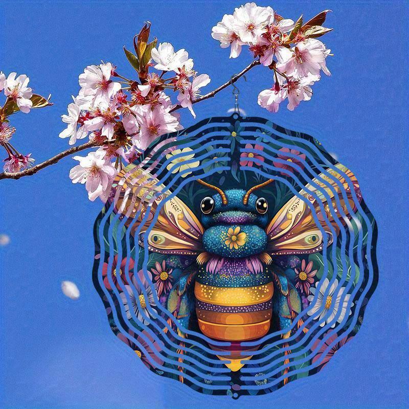 10 Inch Hanging Wind Spinner with 360 Degree Hook for Balcony Garden Decor Spring Summer Outdoor Decoration