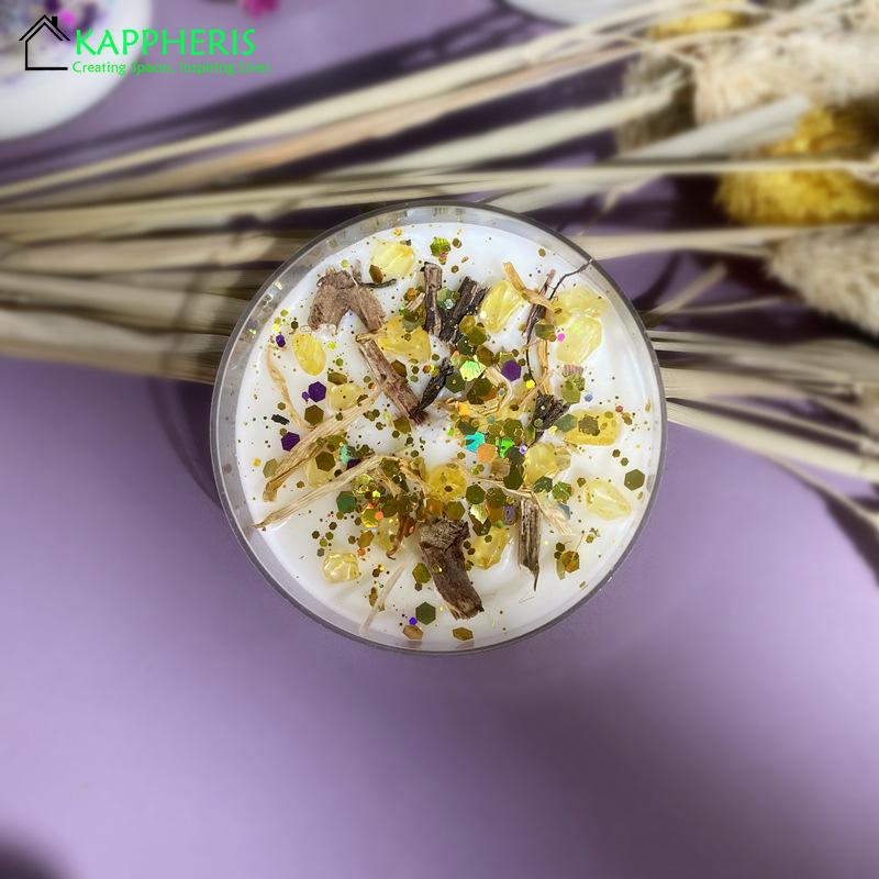 Mini Crystal Tealight Candle Herbs Energy Candles for Spells Guest Gift Scented Candle Wholesale
