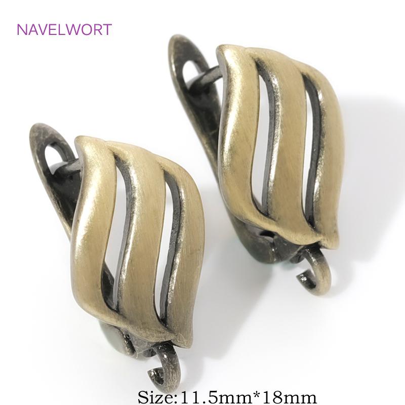 Fasteners For Earring Antique Bronze Shvenzy Earwires Brass Earring Hooks Earring Fixtures For DIY Earrings Making Accessories