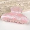 Hair Claw for Women Bow Print Hair Clip Pearlescent Texture Shark Hair Claw