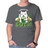 Unisex Crew Neck T-Shirt I Make My Own Luck Graphic Short Sleeve Casual Tee