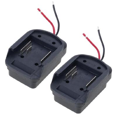 Paquete de 2 Adaptadores DIY Accesorios para Herramientas Eléctricas para Batería de 18V 21V Adaptador con Conector de Cable Base Conector de Alimentación
