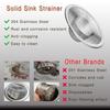 304 Stainless Steel Mesh Strainer 1.97"-4.41" Kitchen Drain Basket  Bathroom Sink