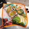 Fashion Square Fashion Foreign Style Small Silk Scarf Women'S Headband Decorative Scarf Dual-Purpose Small Square Scarf New Scarf
