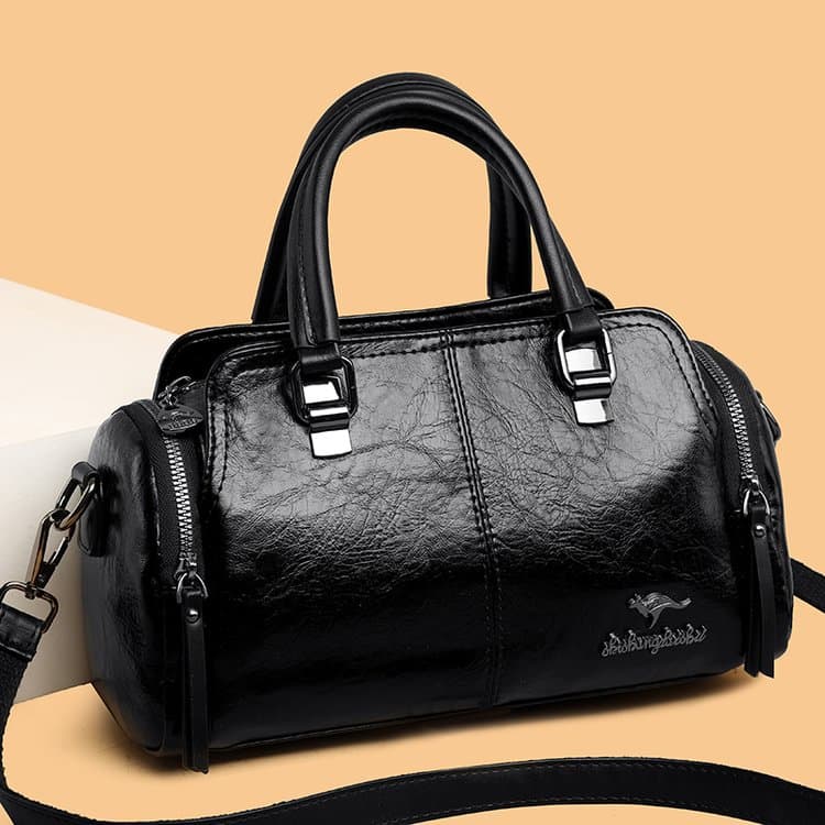 

Multi-compartment Boston bag women s shoulder bag One size fits all чорний