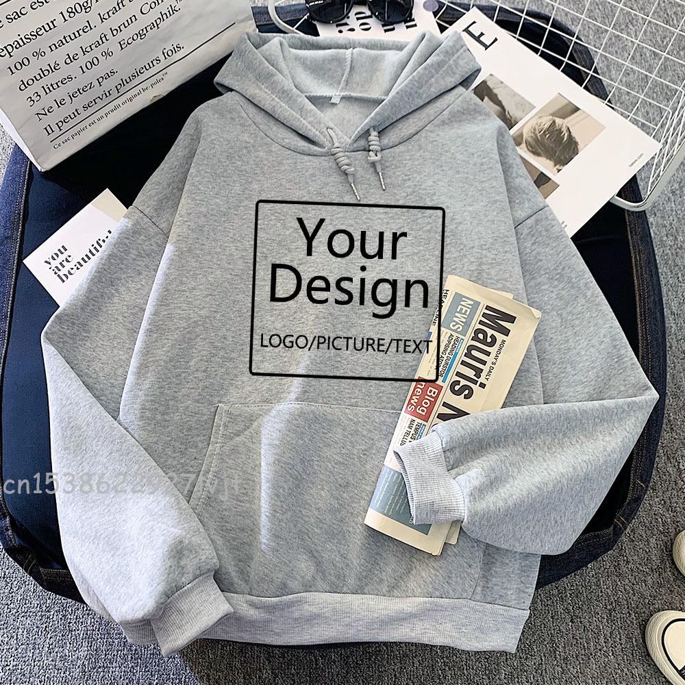 Customized Printed Diy07 Text Logo Image Hoodie Women's Customized Hoodie Customized Logo Personalized Hoodie