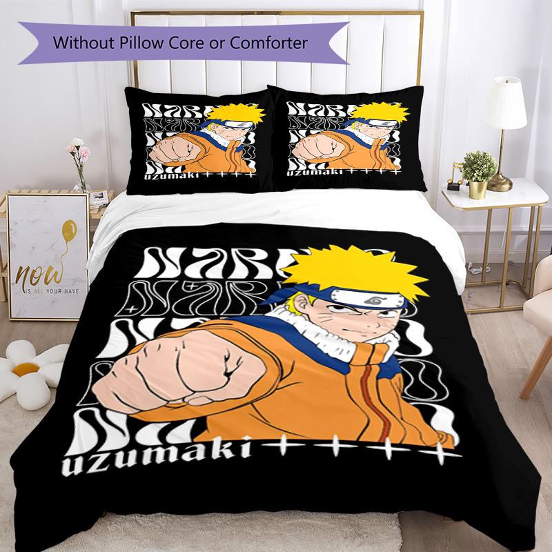 Naruto Quilt Cover Set Suitable for Dormitory Machine Washable Christmas Gift