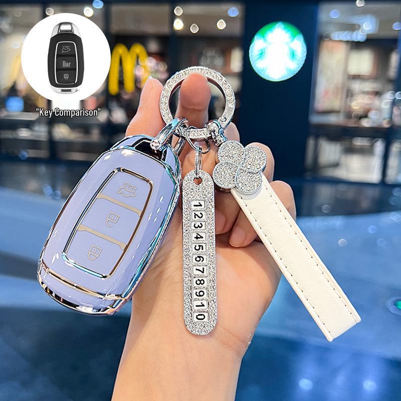 Modern ix35, Elantra ix25 Key Case: Compact Car Shell Buckle for Elantra, Lingdong, Mingtu, Langdong & Verna Models