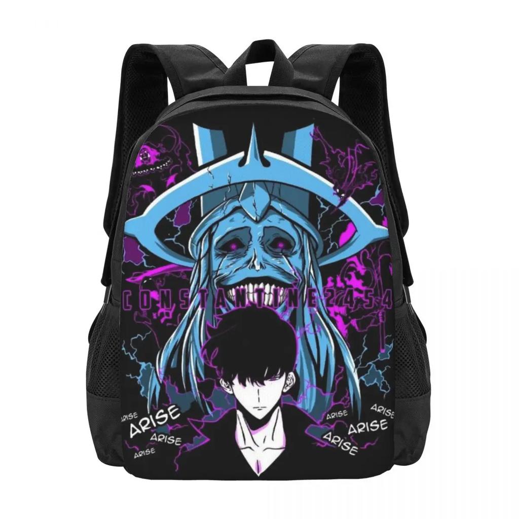 Solo Leveling Travel Laptop Backpack, Business College School Computer Bag Gift for Men & Women