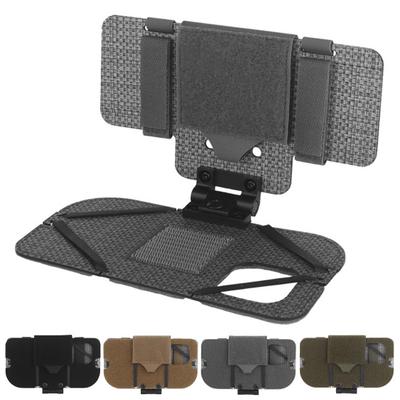 Gilet de chasse pliable Porte-téléphone Porte-plaque pour iPhone 15 Mobile Universel Poitrine Planche de navigation Support de téléphone portable Gilet d'extérieur Accessoire