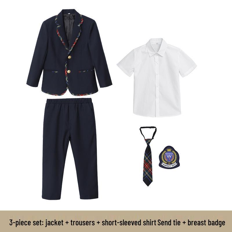 Children's British-Style School Uniform: Spring/Autumn Kindergarten & Primary Performance Formal Wear Set