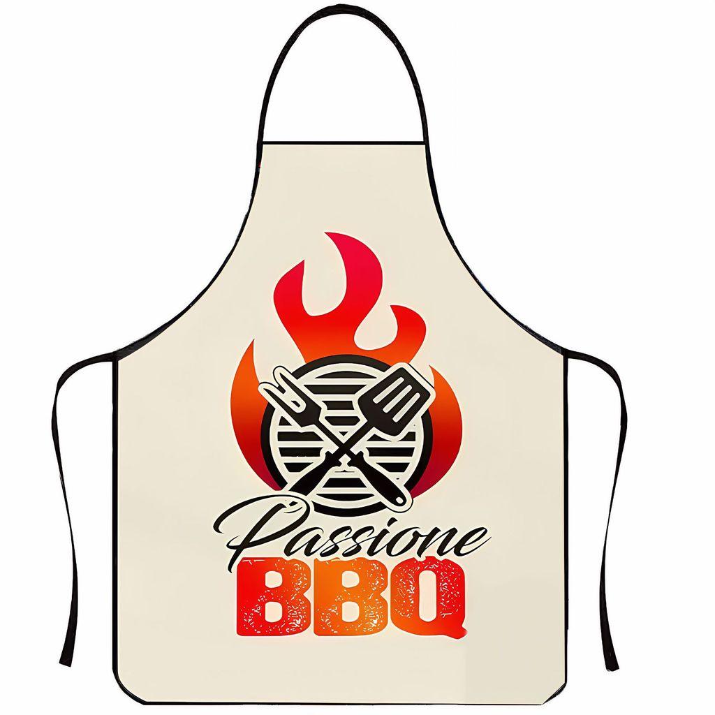 Nosleeve Waterproof Apron For Kitchen And Grilling With Colorful Abstract Design