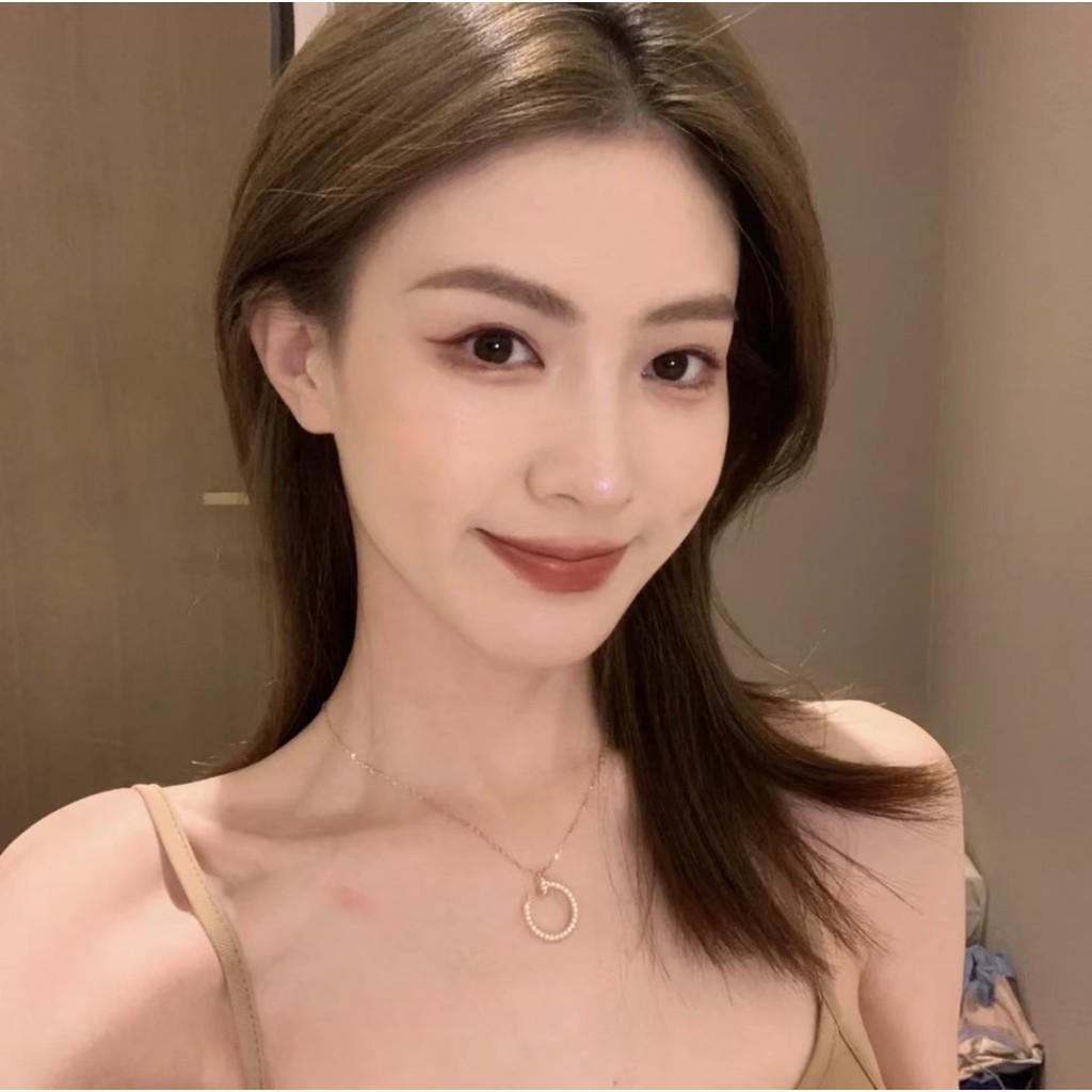 Nail Necklace Made of Imported Platinum Material with Micro Inlaid Imported High Carbon Diamonds Brands: Highest Craftsmanship Jewelry Level