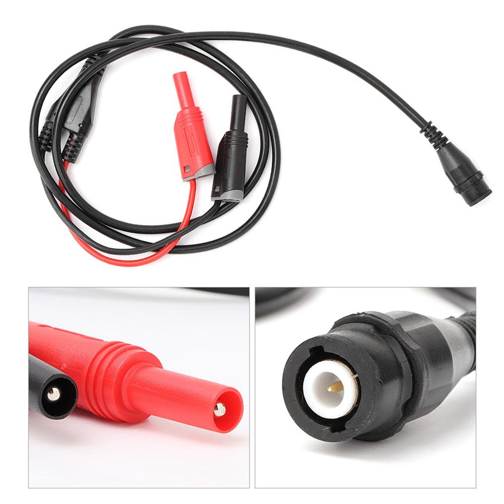 P1204 BNC Male Plug to Safety Banana Plug Coaxial Cable Oscilloscope Test  100cm Oscilloscope Test  BNC Male Plug Cable