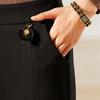 Pasite Women's Autumn/Winter Fleece-Lined Thermal Casual Pants