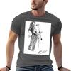 Joe Cocker Original Hand Drawn Ink Artwork Tshirt Summer Holiday Casual Tee