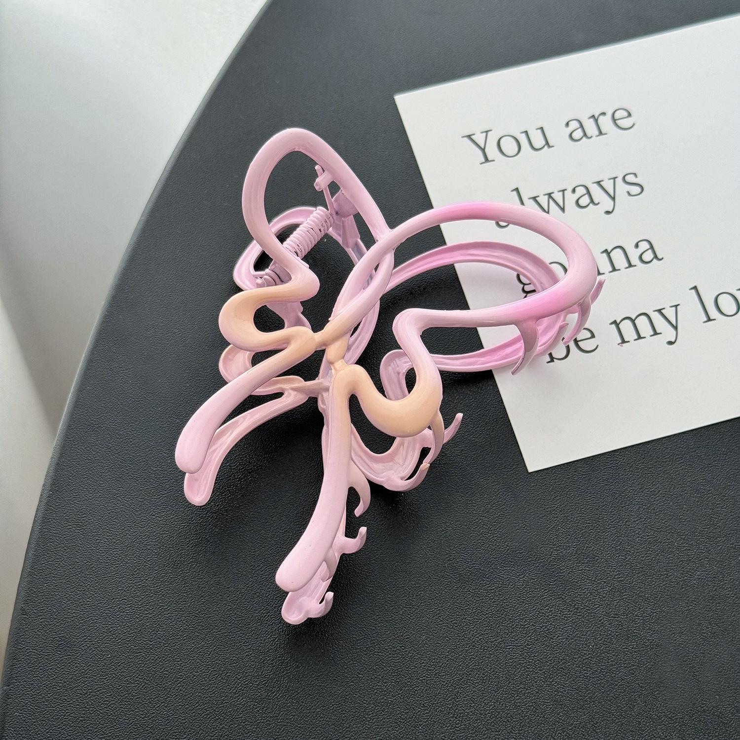 

Butterfly Elegant Hair Claw Clip In Soft Pastel Colors Perfect For Daily Wear And Occasions Special Pink Butterfly