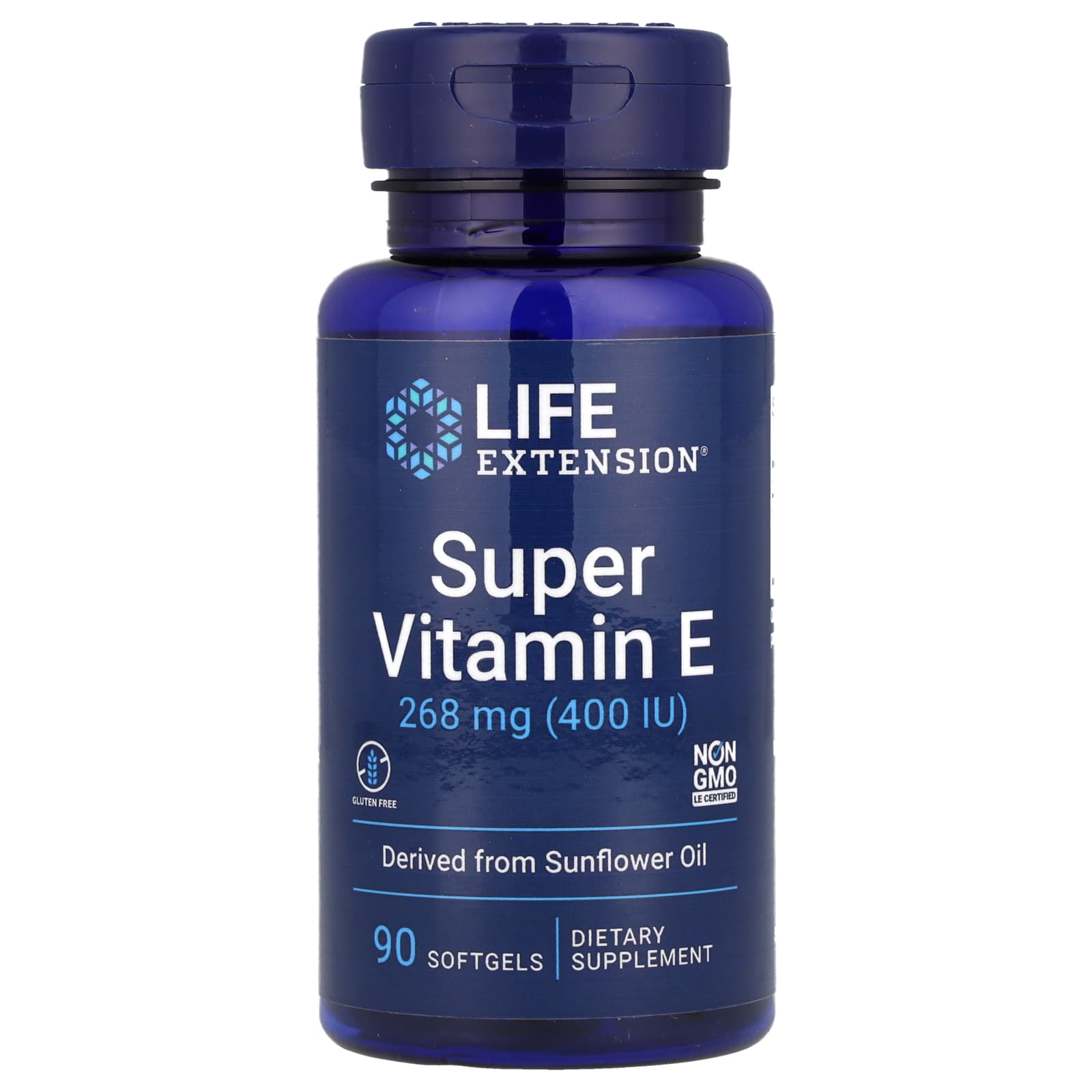 

Life Extension, Super Vitamin E, 268mg (400IU), 90 softgels