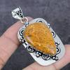Mariam Jasper Gemstone 925 Sterling Silver Jewelry Pendant 2.44"