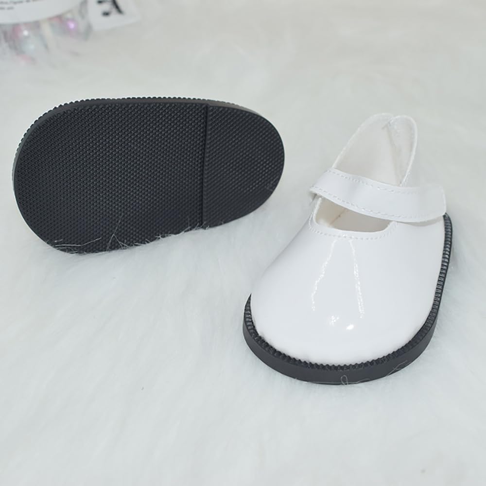 Niannyyhouse 40cm Plüsch Lederschuhe (Schuhlänge: Ca.. 9 cm) Anzieh-Baumwollpuppe mit Puppenzubehör (B-1)