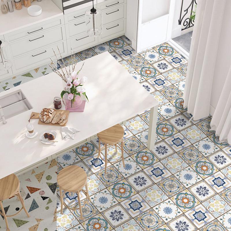 Self-Adhesive Staircase Sticker Waterproof Pvc Tile Sticker No Residual Glue Wall Sticker