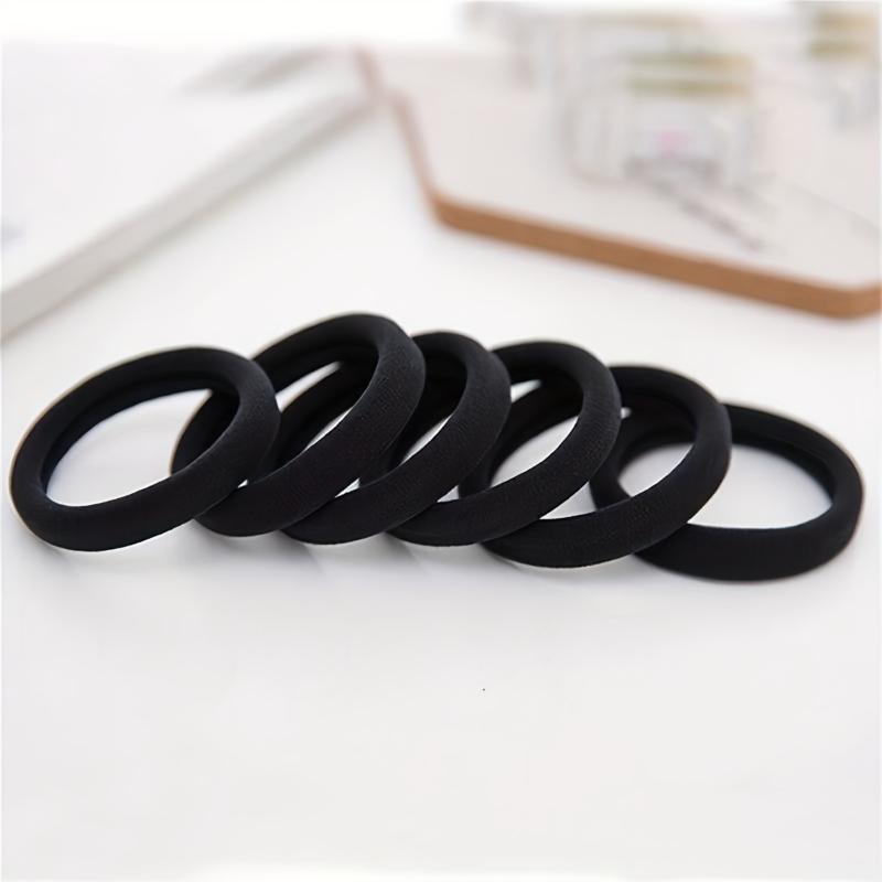 50pcs Black Hair Rope Simple Elastic Hair Band Hair Accessories For Women Ideal Choice for Gifts Haarband Kind  Rubber Bands