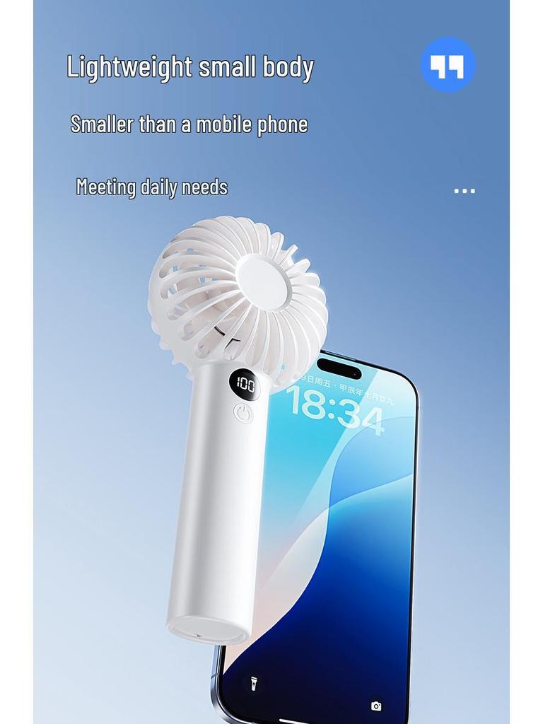 Portable Rechargeable Mini Fan: Handheld USB-Powered with Long Battery Life