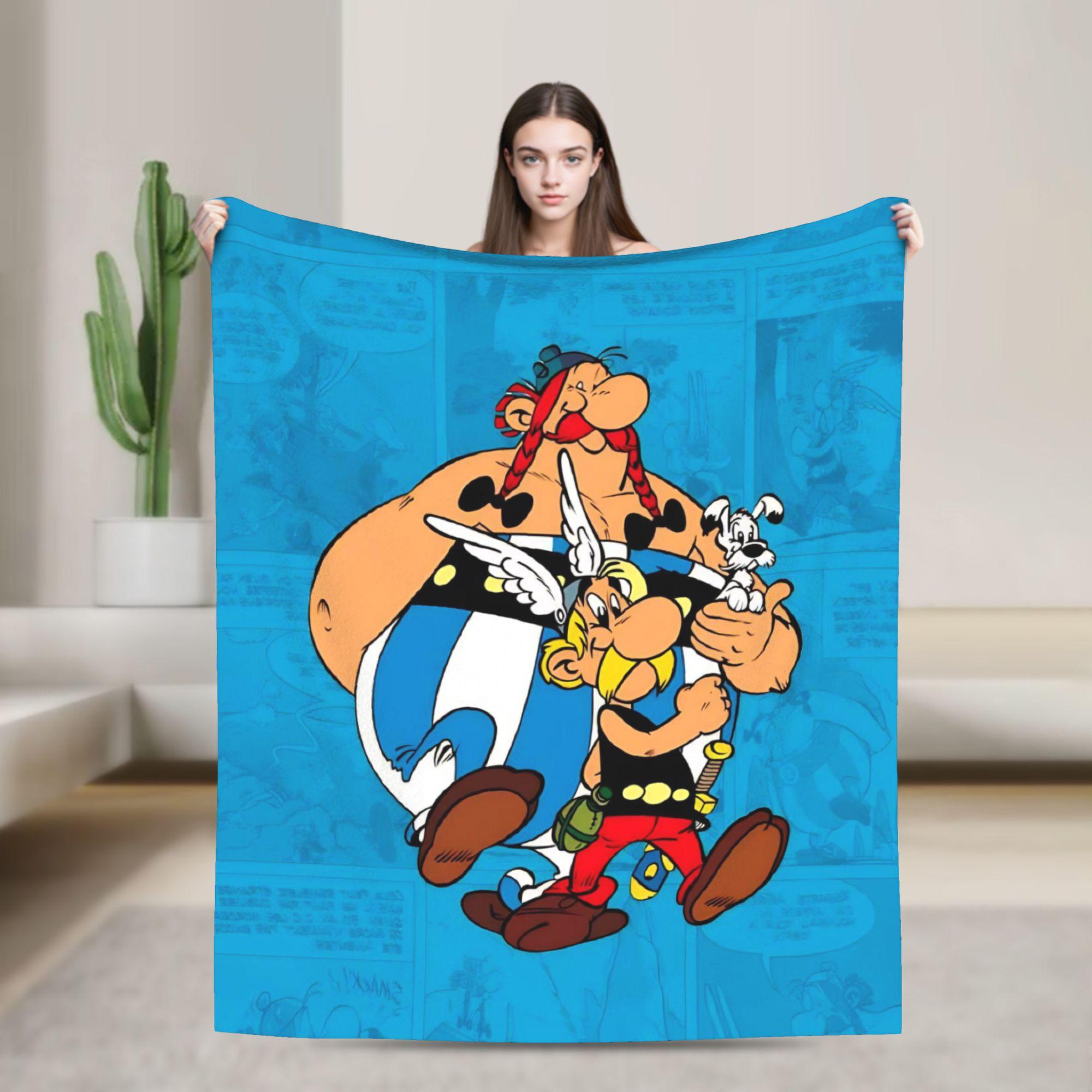 Asterix And Obelix Blanket Quality Super Soft  Throw Blanket Winter Picnic Home Decor Fashion Bedspread 30x40in