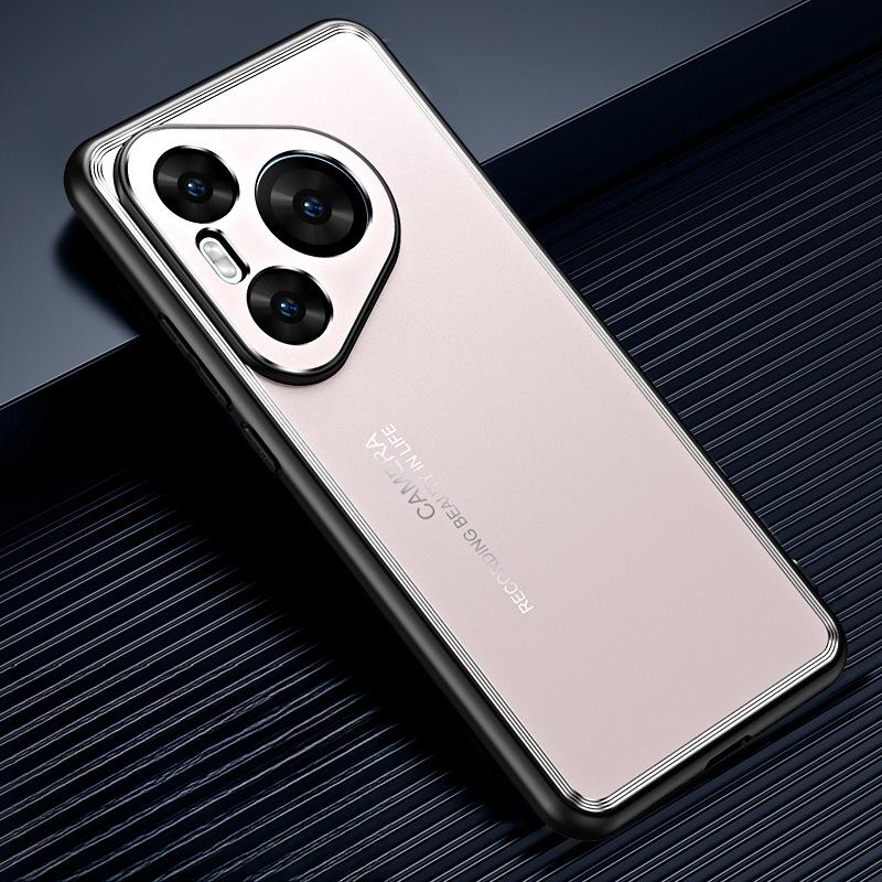 

Suitable for Honor 300 Mobile Phone Case Metal Back Plate Mate70pro Anti-fall Business X60 Physical Pura70 Honor 50Pro золотий