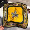 Fashion Square Fashion Foreign Style Small Silk Scarf Women'S Headband Decorative Scarf Dual-Purpose Small Square Scarf New Scarf