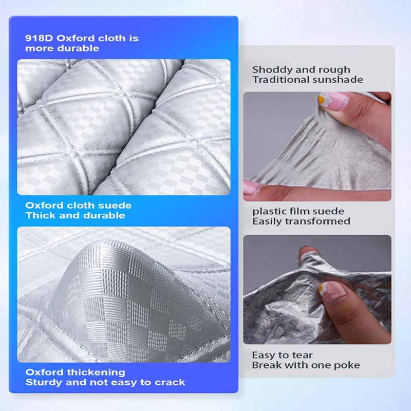 SEAMETAL 5 Magnets Car Snow Cover Frost Protection Windshield Cover Universal for Suv Sedan